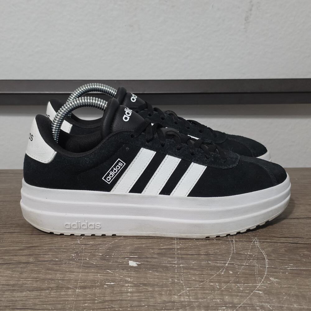 Adidas VL Court Bold Women's Casual Platform Shoes Sneakers Size 7 Black - Picture 3 of 9